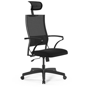 Кресло Sit-Air-180 B2-290K-YP99+UMF(X1)/Km00/Wh00/K15bL/H13mM-1DF(M09.B02.G15.W01) черный